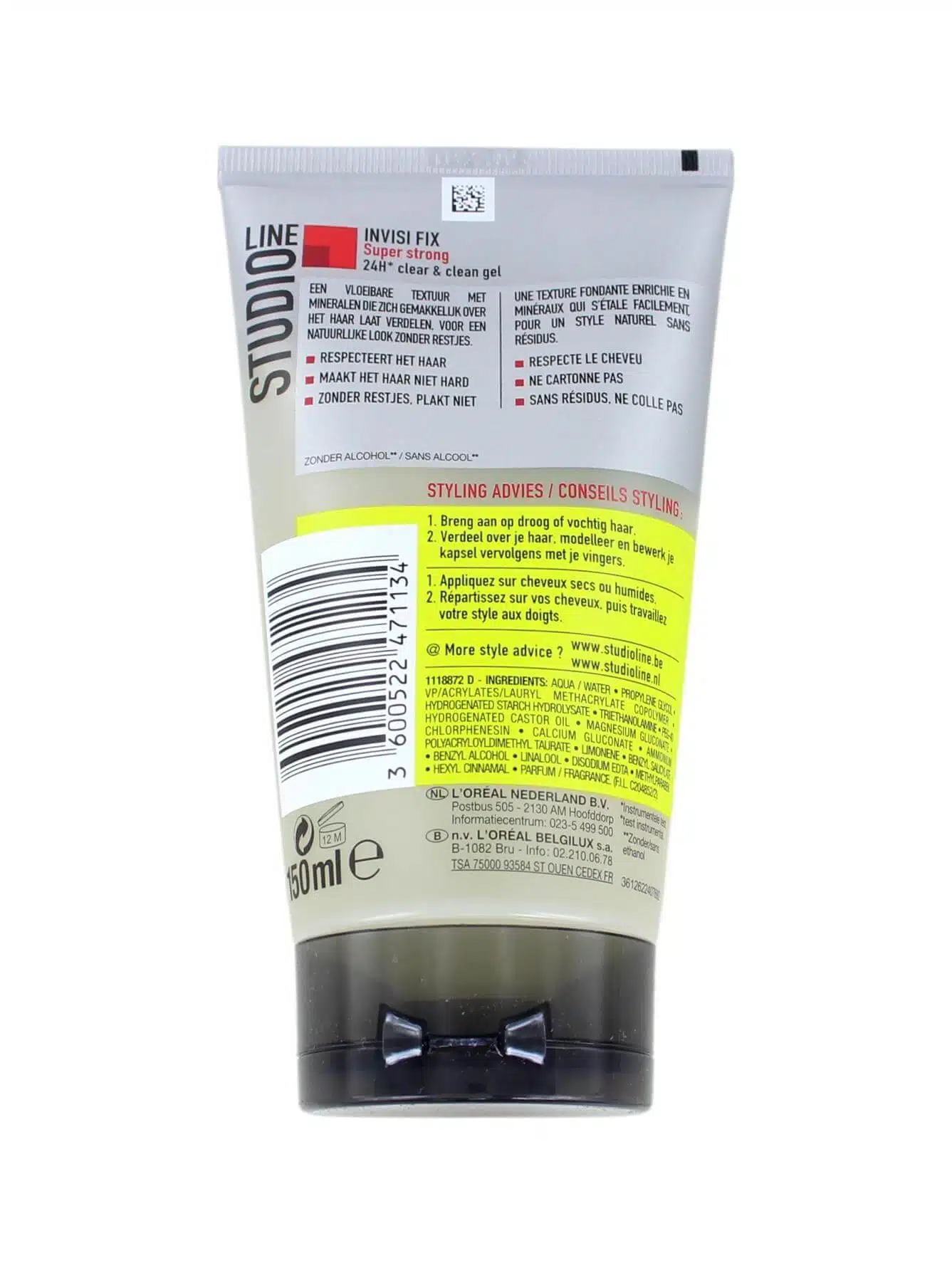 L'Oreal Studio Line Invisi Fix Super Strong Hold Haargel, 150 ml