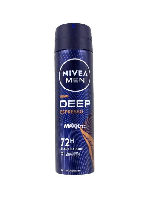 Nivea Men Deodorant Spray Deep Black Carbon Espresso, 150 ml