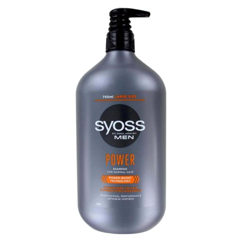 Syoss Shampoo Men Power Met Pomp, 750 ml