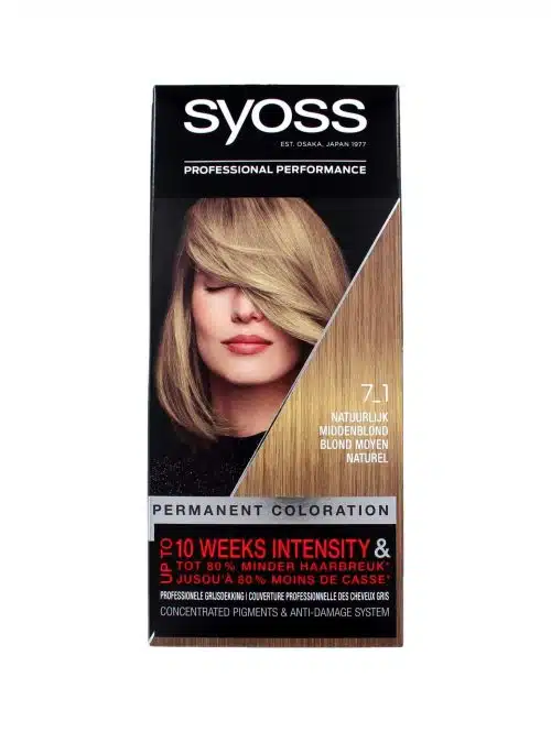 Syoss Haarverf 7-1 Natuurlijk Middenblond