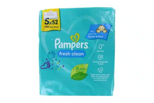 Pampers Babydoekjes Fresh Clean 5 x 52 Stuks