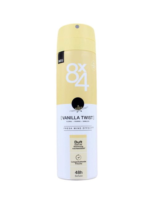 8x4 Deodorant Spray Vanilla Twist, 150 ml