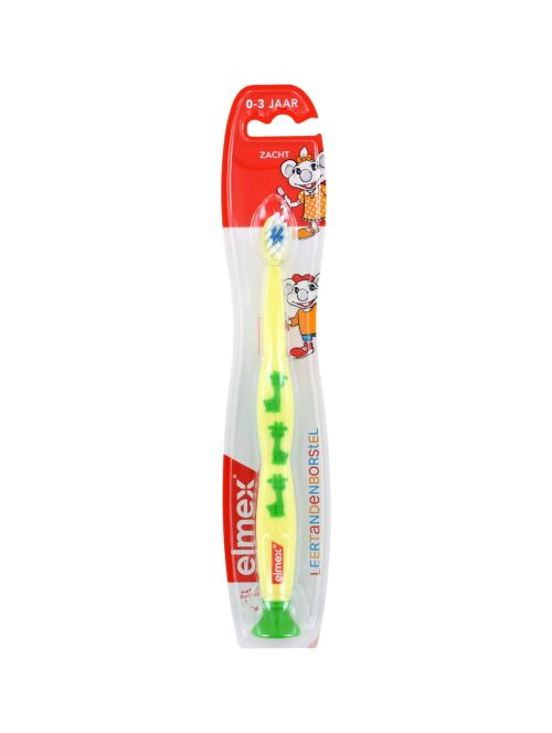 Elmex Kinder Leertandenborstel 0-3 Jaar Zacht Met Zuignap