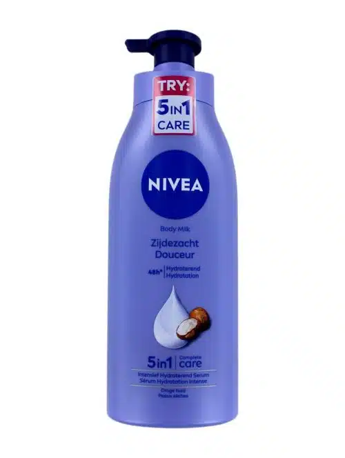 Nivea Bodylotion Zijdezacht 5in1 Met Pomp, 400 ml