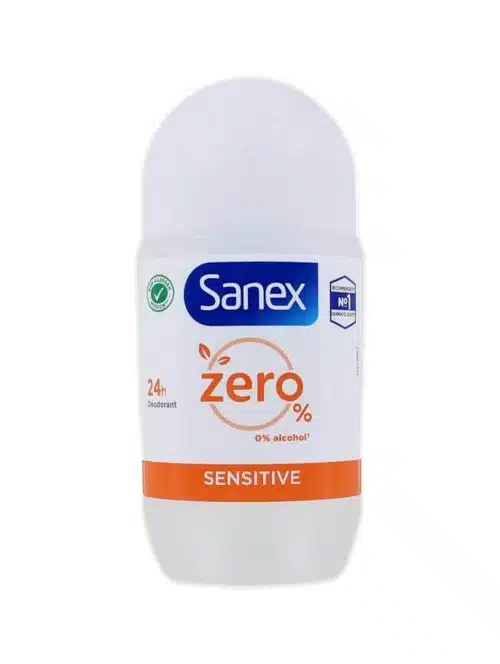 Sanex Deodorant Roller Zero% Sensitive, 50 ml